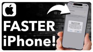 Clearing Safari data to improve iPhone speed and free up storage.