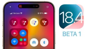 Updated Control Center features in iOS 18.4 Beta 1 for better usability