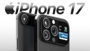 iPhone 17 Air showcasing its ultra-thin 5.5mm design and minimalist camera visor