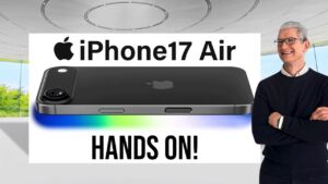 Ultra-thin iPhone 17 Air showcasing its sleek 5mm profile design