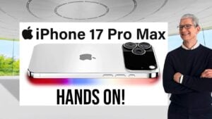 iPhone 17 Pro Max dummy model showcasing potential design changes
