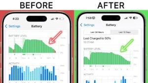 Guide to saving iPhone battery life with optimized settings