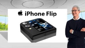 iPhone Flip foldable smartphone with sleek clamshell design