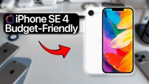 iPhone SE 4 showcasing its modern design and 6.1-inch OLED display