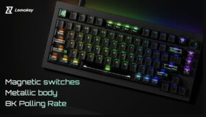 Lemokey L5 HE 8K gaming keyboard with magnetic hall effect switches