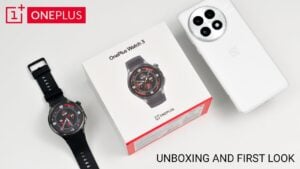Durable and stylish design of the OnePlus Watch 3 with premium materials