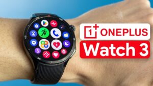 Premium design of the OnePlus Watch 3 with sapphire crystal display