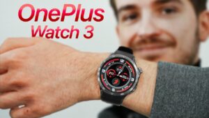 Premium design of the OnePlus Watch 3 with titanium bezel and sapphire crystal display