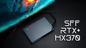 Mini PC featuring Ryzen HX370 and RTX 4070 for high-performance gaming