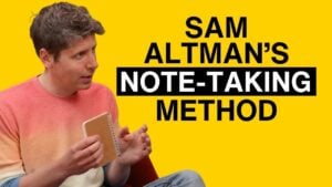 Sam Altman’s note-taking system combining analog and digital tools