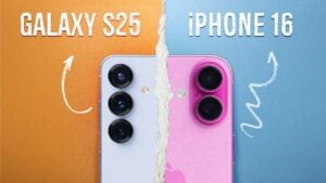 Samsung Galaxy S25 vs iPhone 16 display comparison highlighting refresh rates