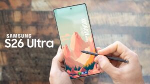 Samsung Galaxy S26 Ultra showcasing advanced silicon-carbon battery technology