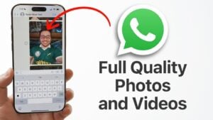 Sending photos and videos on WhatsApp in full quality without compression