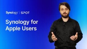 Synology NAS device setup for Apple users to manage files and backups