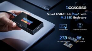 Dockcase Smart USB-C Hub with integrated SSD enclosure for fast data transfer