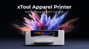 xTool Apparel Printer showcasing advanced fabric printing technology
