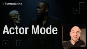 Actor Mode feature showcasing AI voice customization tools