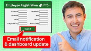 Advanced Excel data entry form with clean design and formatting