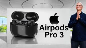 AirPods Pro 3 showcasing health tracking features like heart rate monitoring