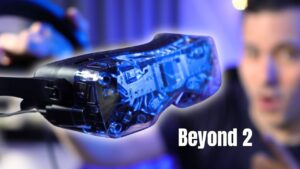 Bigscreen Beyond 2 VR headset showcasing its sleek and lightweight design