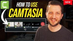 Camtasia screen recording interface with customizable options