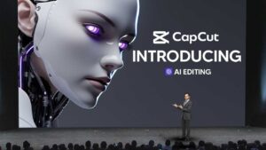 CapCut AI video editor showcasing advanced editing tools for creators