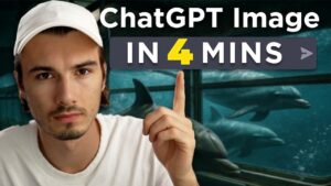 ChatGPT interface showcasing AI-powered image generation tools