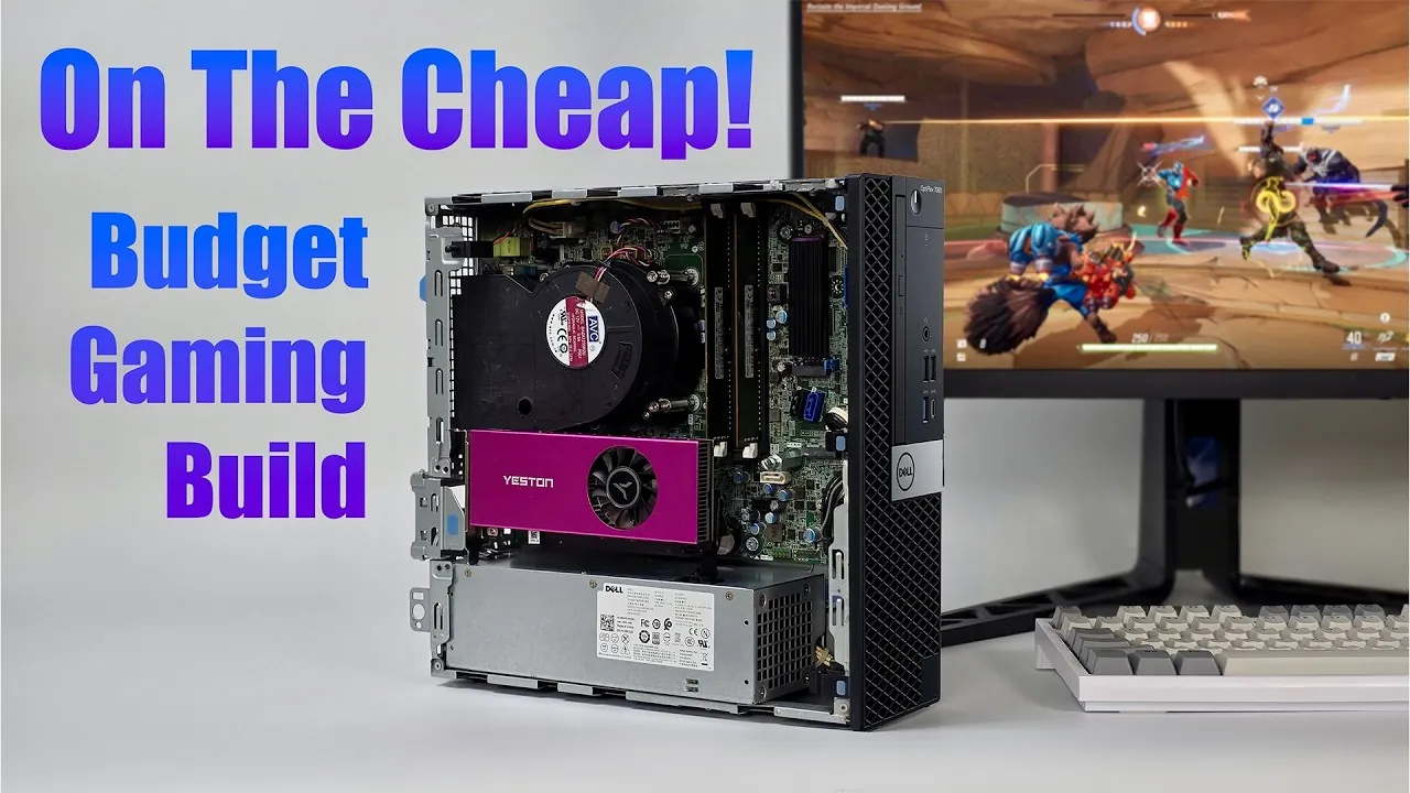 Upgraded Dell OptiPlex 7060 with low-profile RTX 3050 GPU for gaming.