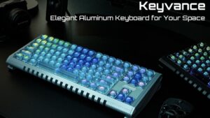 keyboard featuring a gasket-mounted structure for comfort