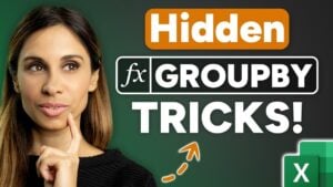 Excel GROUPBY function used for dynamic data analysis and reporting
