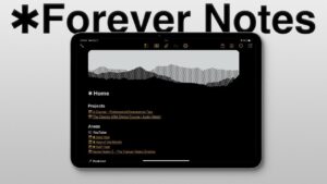 Forever Notes system setup in Apple Notes for better organization