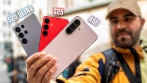 Galaxy A56 vs S25 Ultra camera comparison highlighting sensor size and image quality
