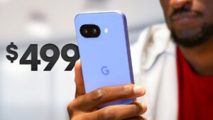 Google Pixel 9A showcasing its durable and practical design.