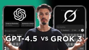 Comparison of GPT-4.5 and Grok 3 generative AI models
