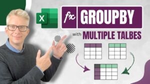 Step-by-step guide to using GROUPBY with multiple tables in Excel