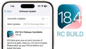 iOS 18.4 RC update showcasing new features and improvements