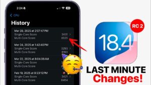 Details of the iOS 18.4 RC2 update, including bug fixes and performance improvements
