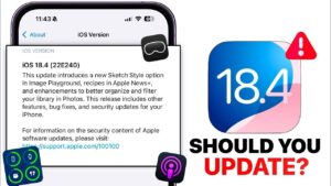iOS 18.4 update brings performance improvements and bug fixes