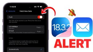 iOS 18.3.2 iCloud email issues causing push notification failures
