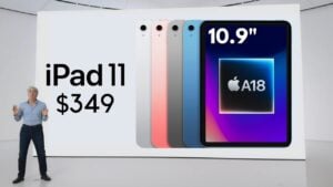 A17 Pro chipset powering the iPad 11 for faster performance and efficiency