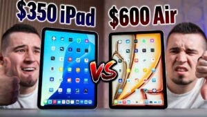 Side-by-side comparison of iPad Air M3 and iPad 11 features