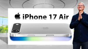Ultra-thin iPhone 17 Air design showcasing sleek portability