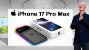 Close-up of iPhone 17 Pro Max showcasing its advanced camera system