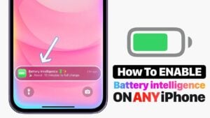 Step-by-step guide to setting up battery intelligence on iPhone