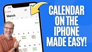 iPhone Calendar app interface showing event scheduling features