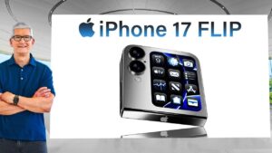iPhone Flip showcasing foldable smartphone design innovation