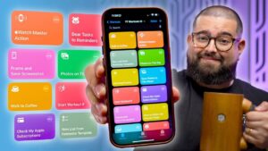 iPhone shortcuts app showing productivity features for daily tasks