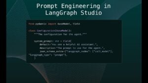 LangGraph Studio user interface showcasing dynamic prompt configuration