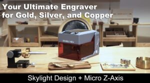Laser engraving machine for metals, wood, and ceramics