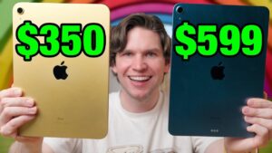 Side-by-side comparison of M3 iPad Air and iPad 11 design and build